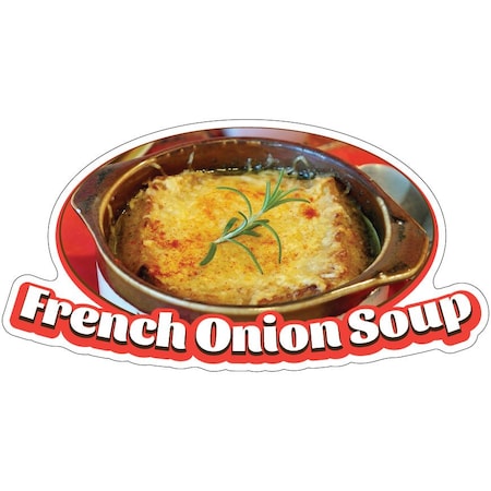 Signmission French Onion Soup Decal Concession Stand Food Truck Sticker, 8" x 4.5", D-DC-8 French Onion Soup19 D-DC-8 French Onion Soup19